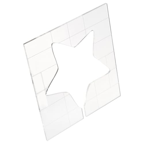 WEKAMOS Patchwork Quilting Vorlage Sternform Nähschablone DIY Zubehör für Handarbeiten Wiederverwendbar Transparent für Kreative Nähprojekte und Stoffgestaltung WEKAMOS Patchwork Quilting Vorlage Sternform Nähschablone DIY Zubehör für Handarbeiten Wiederverwendbar Transparent für Kreative Nähprojekte und Stoffgestaltung von WEKAMOS