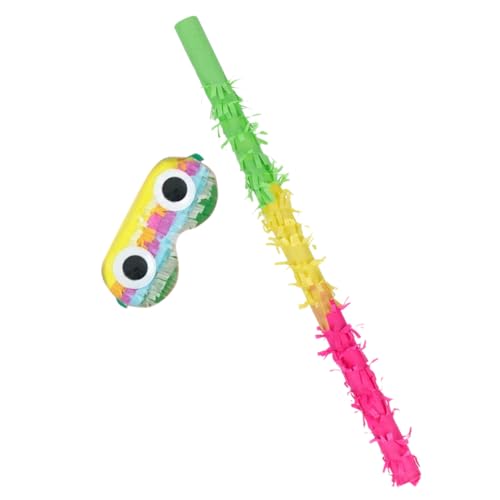 WEKAMOS Pinata und Augenbinde Leichtes Plastik Material Robuste Geburtstagsparty Zubehör für Erwachsene für Pinata Spiel und Festtagsfeier WEKAMOS Pinata und Augenbinde Leichtes Plastik Material Robuste Geburtstagsparty Zubehör für Erwachsene für Pinata Spiel und Festtagsfeier von WEKAMOS