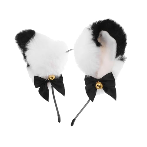WEKAMOS Plüsch Fuchs Ohren Haarreif mit Schleife und Glöckchen Realistisches Tierohren Stirnband für Cosplay Halloween Partys Bequemes Weiches Kopfband für Damen und Mädchen WEKAMOS Plüsch Fuchs Ohren Haarreif mit Schleife und Glöckchen Realistisches Tierohren Stirnband für Cosplay Halloween Partys Bequemes Weiches Kopfband für Damen und Mädchen von WEKAMOS