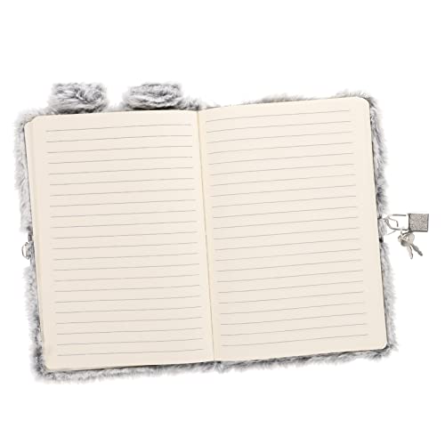 WEKAMOS Plüsch Tagebuch mit Schloss Cartoon Hase Notizbuch für Notepad für Kreatives Schreiben Sicheres Tagebuch für Geschenkidee von WEKAMOS