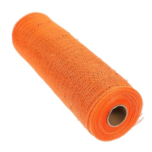 WEKAMOS Polyester DIY Mesh Bandrolle Metallic Folie Orange Dekoratives Netzband für Halloween Party Deko Leichtes Langlebiges Bastelmaterial für Kränze und Geschenkverpackungen WEKAMOS Polyester DIY Mesh Bandrolle Metallic Folie Orange Dekoratives Netzband für Halloween Party Deko Leichtes Langlebiges Bastelmaterial für Kränze und Geschenkverpackungen von WEKAMOS