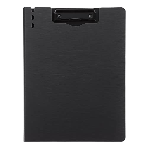 WEKAMOS Portable Writing Board mit Faltbare Dokumentenmappe für Büro Schule Konferenzen Klemmbrett aus Robustem Kunststoff Tiefgrau Format von WEKAMOS