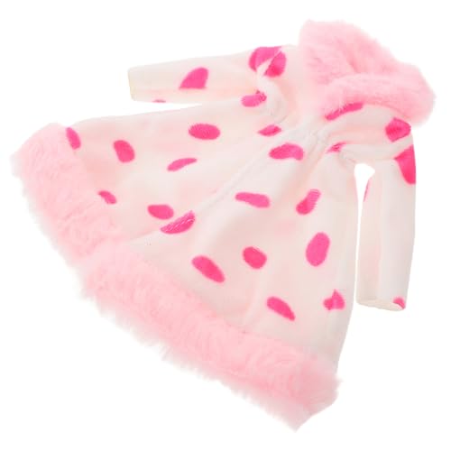 WEKAMOS Puppen Outfit Plüsch Mantel Süße Kleidung für Puppen Bequem und Langlebig Zubehör für Rollenspiele und Kreative Ankleide von WEKAMOS