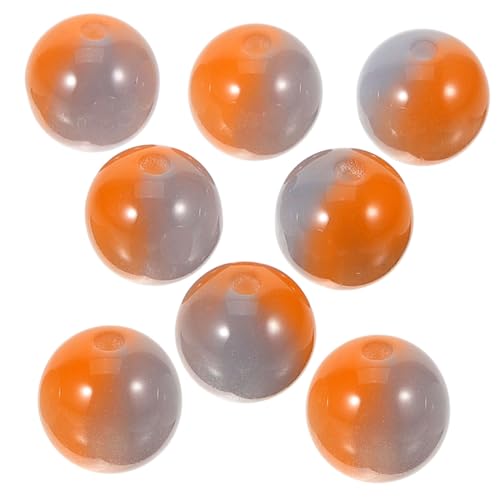 WEKAMOS Resin Perlen Orange Blau Rund für DIY Schmuckherstellung Bunte Lose Perlen für Armbänder Halsketten Schlüsselanhänger Bastelzubehör WEKAMOS Resin Perlen Orange Blau Rund für DIY Schmuckherstellung Bunte Lose Perlen für Armbänder Halsketten Schlüsselanhänger Bastelzubehör von WEKAMOS