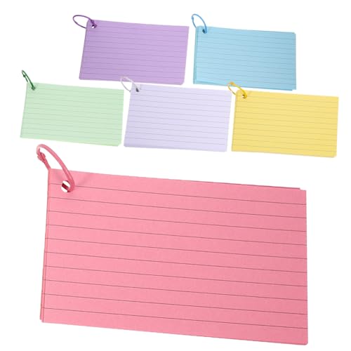 WEKAMOS Ringgebundene Karteikarten Set mit Blankokarten Vorgestanzten Notizkarten Vielseitig Einsetzbar für Lernen Notizen und Planung für Zuhause und Büro WEKAMOS Ringgebundene Karteikarten Set mit Blankokarten Vorgestanzten Notizkarten Vielseitig Einsetzbar für Lernen Notizen und Planung für Zuhause und Büro von WEKAMOS