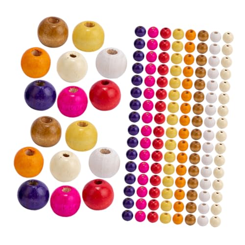 WEKAMOS Runde Holzperlen DIY Schmuck Bastelperlen Spacer-beads für Armbänder Halsketten Handgefertigte Perlen Zubehör WEKAMOS Runde Holzperlen DIY Schmuck Bastelperlen Spacer-beads für Armbänder Halsketten Handgefertigte Perlen Zubehör von WEKAMOS