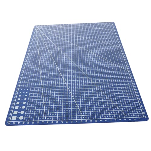 WEKAMOS Schneidematte Beidseitig Selbstheilend Blau Leichte PP Bastelunterlage Kratzfestes Schneidebrett für Gravur und Präzises Basteln für Scrapbooking und Handwerk von WEKAMOS