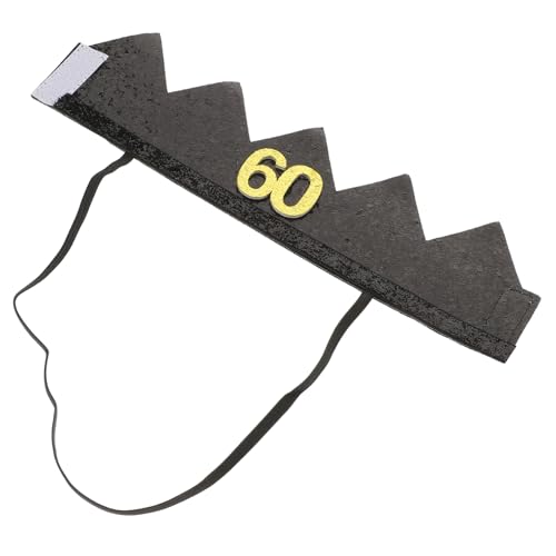 WEKAMOS Schwarze Gold Geburtstagskrone Partyhut Handgefertigt Langlebig Leicht Tragbar Modisches Accessoire für Geburtstagsfeier Themenparty Erwachsene und Geeignet WEKAMOS Schwarze Gold Geburtstagskrone Partyhut Handgefertigt Langlebig Leicht Tragbar Modisches Accessoire für Geburtstagsfeier Themenparty Erwachsene und Geeignet von WEKAMOS
