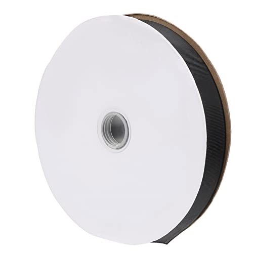 WEKAMOS Schwarzes Doppelseitiges Satinband Strapazierfähiges Geschenkband für Geschenkboxen Basteln Schleifen DIY Dekoration Festliche Verpackung Vielseitiges Bastelzubehör von WEKAMOS