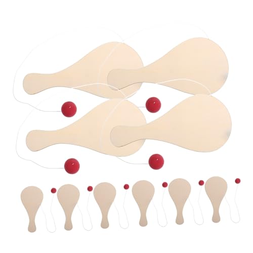 WEKAMOS Selbstgemacht Holz Paddleball 10 Stücke Unbehandelt für Kinder Malspielzeug Kreativ für Partys WEKAMOS Selbstgemacht Holz Paddleball 10 Stücke Unbehandelt für Kinder Malspielzeug Kreativ für Partys von WEKAMOS