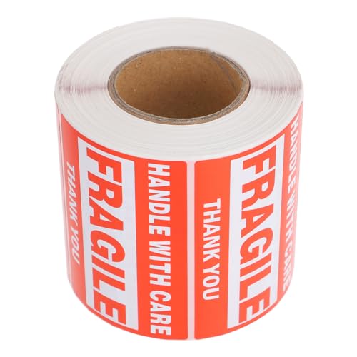 WEKAMOS Selbstklebende Versandaufkleber Fragile Handle With Care Rote Warnetiketten Bruchsichere Verpackungsetiketten für Zerbrechliche Gegenstände WEKAMOS Selbstklebende Versandaufkleber Fragile Handle With Care Rote Warnetiketten Bruchsichere Verpackungsetiketten für Zerbrechliche Gegenstände von WEKAMOS