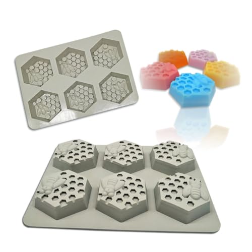 WEKAMOS Silikonform Bienenwaben Honigwabenform Antihaftendes DIY Backform für Kuchen Schokolade Seife Eiswürfel Herstellung Bpa frei Langlebig und Spülmaschinenfest Zufällige Farbe WEKAMOS Silikonform Bienenwaben Honigwabenform Antihaftendes DIY Backform für Kuchen Schokolade Seife Eiswürfel Herstellung Bpa frei Langlebig und Spülmaschinenfest Zufällige Farbe von WEKAMOS