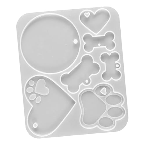 WEKAMOS Silikonform für DIY Haustiermarke Hundeknochen Anhänger Langlebige Gießform für Epoxidharz Vielseitig für Kreative Haustier accessoires Geeignet für Anfänger und Profis von WEKAMOS