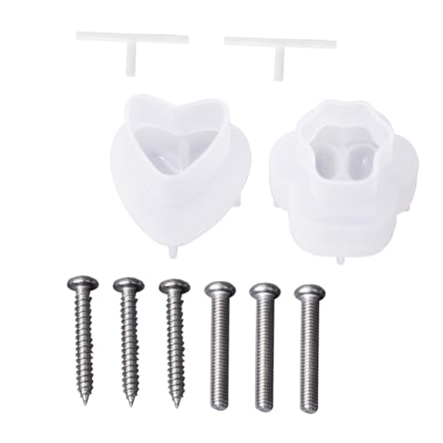 WEKAMOS Silikonform für Schubladengriffe Katzenpfote Herzform DIY Griff Gießform mit Schrauben Teiliges Kreative Leichte Moulds für Individuelle Möbelgriffe und Bastelprojekte von WEKAMOS