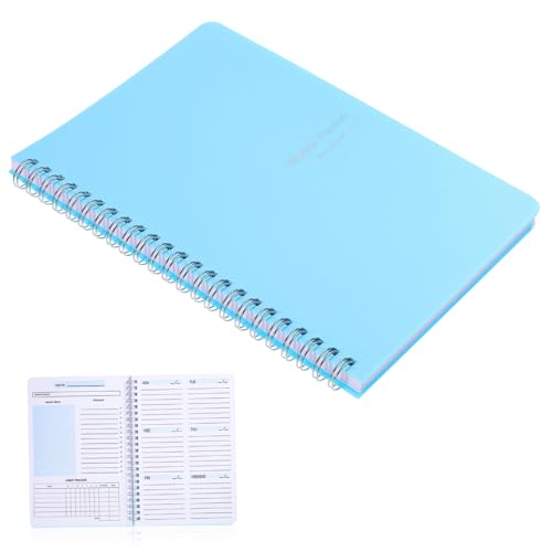 WEKAMOS Spiralnotizbuch Wochenplaner PP Papier Liniertes Schreibheft Für Büro Alltag Journalieren Leicht Tragbar WEKAMOS Spiralnotizbuch Wochenplaner PP Papier Liniertes Schreibheft Für Büro Alltag Journalieren Leicht Tragbar von WEKAMOS