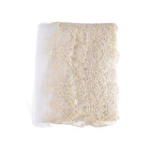 WEKAMOS Spitzenband mit Floralem Muster Goldfarbene Wasserlösliche Spitze für DIY Nähen Kleidung und Dekoration Vielseitig für Hochzeiten Partys und Heimtextilien WEKAMOS Spitzenband mit Floralem Muster Goldfarbene Wasserlösliche Spitze für DIY Nähen Kleidung und Dekoration Vielseitig für Hochzeiten Partys und Heimtextilien von WEKAMOS