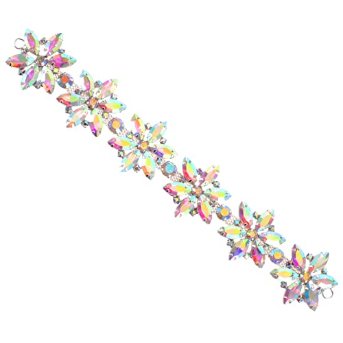 WEKAMOS Strass Applikation für Hochzeitskleidung Diy Dekoration für Brautkleider Glänzende Rhinestone Patches für Schuhe und Accessoires Teiliges mit Ab Farben von WEKAMOS
