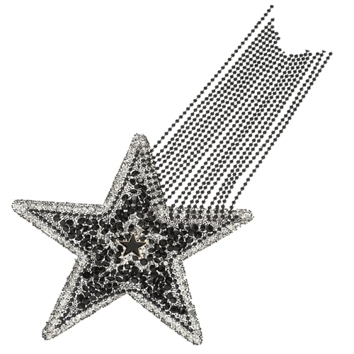 WEKAMOS Strass Stern Bügelbild Applikation Glitzer Pailletten Patch für Kleidung DIY Reparatur Aufnäher Leichte Flexible Sternform Geeignet für Jacken Taschen Hüte Modische Verzierungen von WEKAMOS
