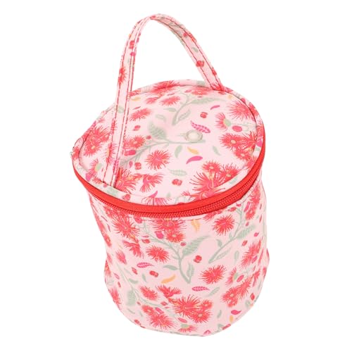 WEKAMOS Strickutensilien Organizer Tasche Tragbare Häkeltasche für Nähzubehör Doppellagig mit Reißverschluss für Reisen und Aufbewahrung Rot Klein WEKAMOS Strickutensilien Organizer Tasche Tragbare Häkeltasche für Nähzubehör Doppellagig mit Reißverschluss für Reisen und Aufbewahrung Rot Klein von WEKAMOS