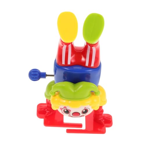 WEKAMOS Tanzendes Clown Aktionsspielzeug Aufziehfigur Für Halloween Umgedrehter Clown Für Mitgebsel Für Partys Und Strumpffüller Rote Clownfigur von WEKAMOS