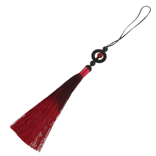 WEKAMOS Tassel Ornament für Taichi und Kampfsport Traditionelle Chinesische Quaste Weinrot Dekorative Hängedekoration für Fencing Zubehör Authentisches Design für Kulturellen Flair WEKAMOS Tassel Ornament für Taichi und Kampfsport Traditionelle Chinesische Quaste Weinrot Dekorative Hängedekoration für Fencing Zubehör Authentisches Design für Kulturellen Flair von WEKAMOS