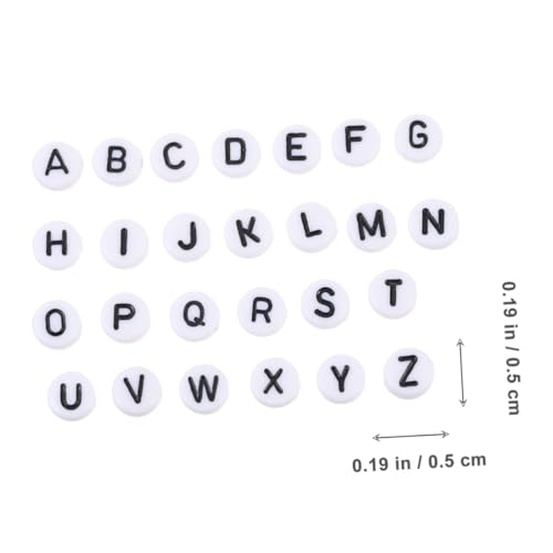 WEKAMOS Teiliges Acryl Buchstabenperlen Weiß Schwarz mit Englischen Buchstaben Flache Runde Schmuckperlen für DIY Armbänder Bastelperlen Bastelset Schmuckherstellung WEKAMOS Teiliges Acryl Buchstabenperlen Weiß Schwarz mit Englischen Buchstaben Flache Runde Schmuckperlen für DIY Armbänder Bastelperlen Bastelset Schmuckherstellung von WEKAMOS