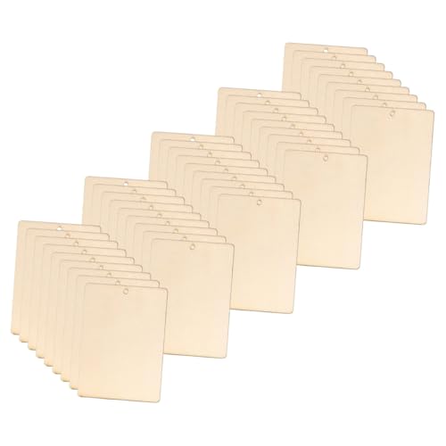 WEKAMOS Teiliges Eckige Holzscheiben mit Unbemalte DIY Holzanhänger für Geschenke Leichte Bemalbare Etiketten zum Basteln und Beschriften mit Hanfschnur WEKAMOS Teiliges Eckige Holzscheiben mit Unbemalte DIY Holzanhänger für Geschenke Leichte Bemalbare Etiketten zum Basteln und Beschriften mit Hanfschnur von WEKAMOS