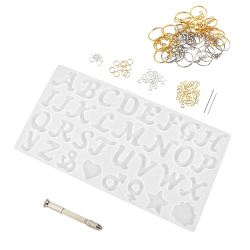 WEKAMOS Teiliges Silikon Buchstaben Schlüsselanhänger Formen für DIY Schmuckherstellung Epoxidharz Anhänger Gießform Leicht zu Reinigen und Vielseitig für Schlüsselanhänger und WEKAMOS Teiliges Silikon Buchstaben Schlüsselanhänger Formen für DIY Schmuckherstellung Epoxidharz Anhänger Gießform Leicht zu Reinigen und Vielseitig für Schlüsselanhänger und von WEKAMOS