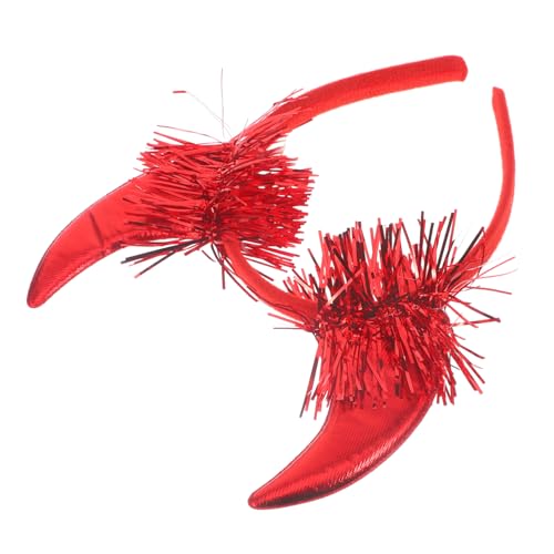WEKAMOS Teufelshörner Haarreif Rote Halloween Kopfbedeckung für Cosplay Leichte und Bequeme Party Dekoration für Karneval und Maskerade Einzigartiger Haarschmuck für Erwachsene WEKAMOS Teufelshörner Haarreif Rote Halloween Kopfbedeckung für Cosplay Leichte und Bequeme Party Dekoration für Karneval und Maskerade Einzigartiger Haarschmuck für Erwachsene von WEKAMOS