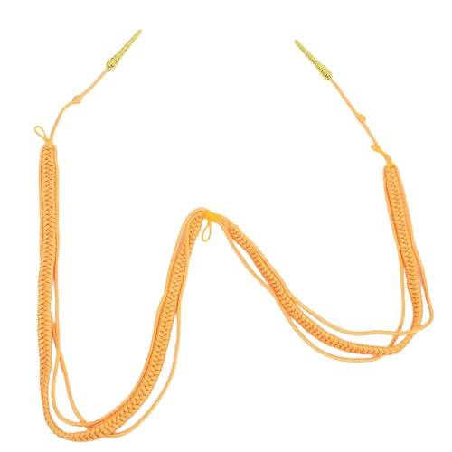 WEKAMOS Traditionelle Offiziers Aiguillette Schulterkordel Gelb mit Plastikanhänger Vintage Uniform Zubehör Sicherer Sitz für Bühne Zeremonien und WEKAMOS Traditionelle Offiziers Aiguillette Schulterkordel Gelb mit Plastikanhänger Vintage Uniform Zubehör Sicherer Sitz für Bühne Zeremonien und von WEKAMOS