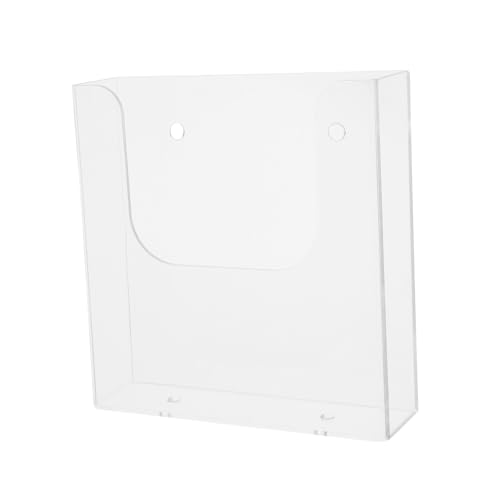 WEKAMOS Transparenter Wand organizer File Rack aus Hochwertigem Kunststoff Klarer Broschürenhalter und Magazinhalter zur Platzsparenden Büroaufbewahrung und Dokumentenablage für Büro und WEKAMOS Transparenter Wand organizer File Rack aus Hochwertigem Kunststoff Klarer Broschürenhalter und Magazinhalter zur Platzsparenden Büroaufbewahrung und Dokumentenablage für Büro und von WEKAMOS