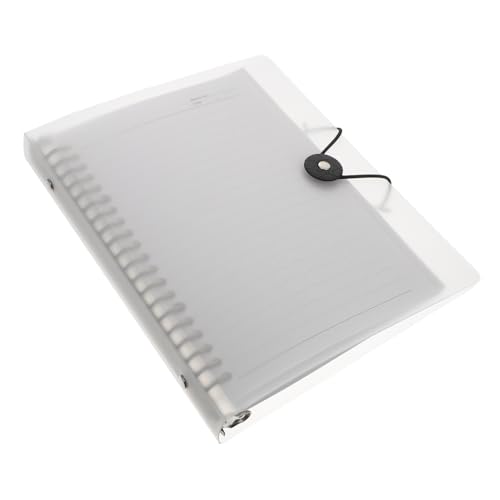 WEKAMOS Transparentes Notizbuch mit Metallclip Abnehmbar Liniertes Schreibheft Nachfüllbar Vielseitig für Büro Schule Studenten und Lehrer Geeignet WEKAMOS Transparentes Notizbuch mit Metallclip Abnehmbar Liniertes Schreibheft Nachfüllbar Vielseitig für Büro Schule Studenten und Lehrer Geeignet von WEKAMOS