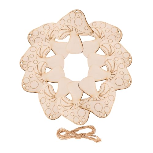 WEKAMOS Unbehandelte Holzpilz Dekoration Teilig Holzscheiben Bemalen und Basteln DIY Holzanhänger für Kreative Handarbeit Natürliches Material Vielseitig für Dekoration und Geschenke WEKAMOS Unbehandelte Holzpilz Dekoration Teilig Holzscheiben Bemalen und Basteln DIY Holzanhänger für Kreative Handarbeit Natürliches Material Vielseitig für Dekoration und Geschenke von WEKAMOS