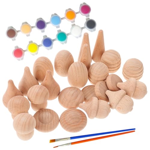 WEKAMOS Unlackierte Holzpilz deko DIY bastelset aus Buchenholz mit Acrylfarben und Pinseln für Holzklötzchen Malset zum Bemalen und Kreativen Gestalten Zufällige Farbe Zufällige Farbe WEKAMOS Unlackierte Holzpilz deko DIY bastelset aus Buchenholz mit Acrylfarben und Pinseln für Holzklötzchen Malset zum Bemalen und Kreativen Gestalten Zufällige Farbe Zufällige Farbe von WEKAMOS