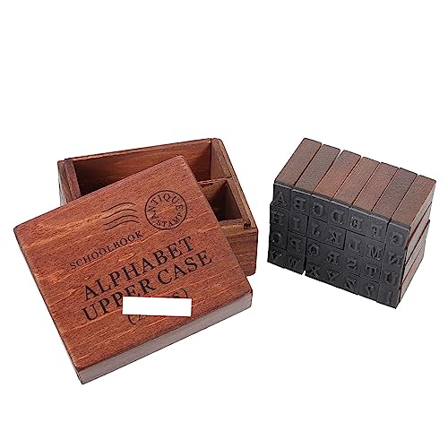 WEKAMOS Vintage Holzstempel mit Buchstaben für Scrapbooking DIY Karten Tagebücher Teilig Einfach zu Bedienen Geeignet für Mehr von WEKAMOS