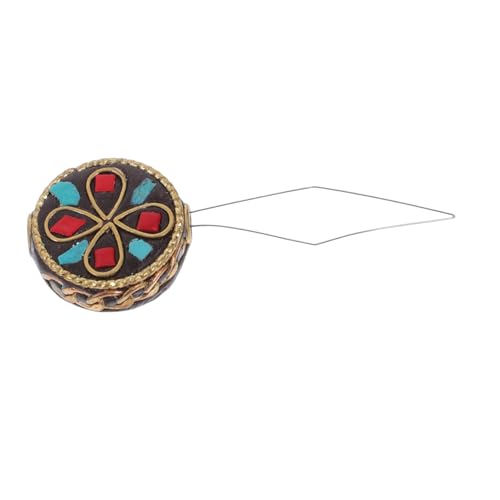 WEKAMOS Vintage Perlenfädler Einfädelhilfe für Nadeln Schmuckherstellung DIY Armband Ketten Zubehör Retro Rundperlen Design Einfaches Einfädeln für Handarbeit und Stickerei von WEKAMOS