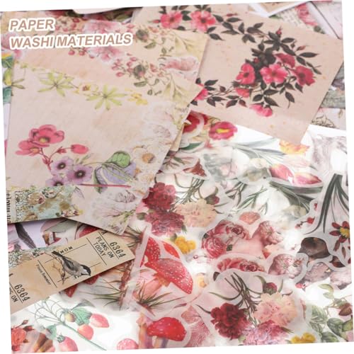 WEKAMOS Vintage Pflanzen Blumen Aufkleber Set DIY Scrapbook Papier Kit mit Selbstklebenden Journal Dekorationen Sichere Materialien für Fotoalben und Kreative Bastelprojekte WEKAMOS Vintage Pflanzen Blumen Aufkleber Set DIY Scrapbook Papier Kit mit Selbstklebenden Journal Dekorationen Sichere Materialien für Fotoalben und Kreative Bastelprojekte von WEKAMOS