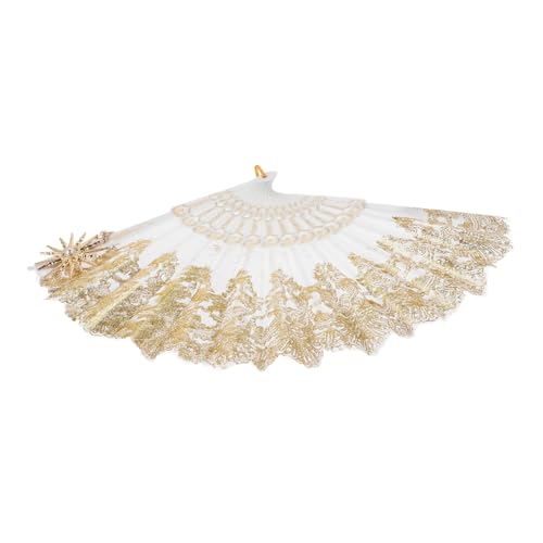 WEKAMOS Vintage Spitzen handfächer Damen Faltfächer aus Stabilem Zinklegierung mit Eleganter Rosenverzierung für Hochzeit Party Tanz Fotografie Requisiten WEKAMOS Vintage Spitzen handfächer Damen Faltfächer aus Stabilem Zinklegierung mit Eleganter Rosenverzierung für Hochzeit Party Tanz Fotografie Requisiten von WEKAMOS