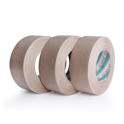 WEKAMOS Wasserfreies Reißbares Kraftpapier Klebeband Haftendes Verpackungs und Rahmenklebeband mit Starkem Abrieb und Wasserwiderstand für Kartonversiegelung und Fotoeinrahmung WEKAMOS Wasserfreies Reißbares Kraftpapier Klebeband Haftendes Verpackungs und Rahmenklebeband mit Starkem Abrieb und Wasserwiderstand für Kartonversiegelung und Fotoeinrahmung von WEKAMOS