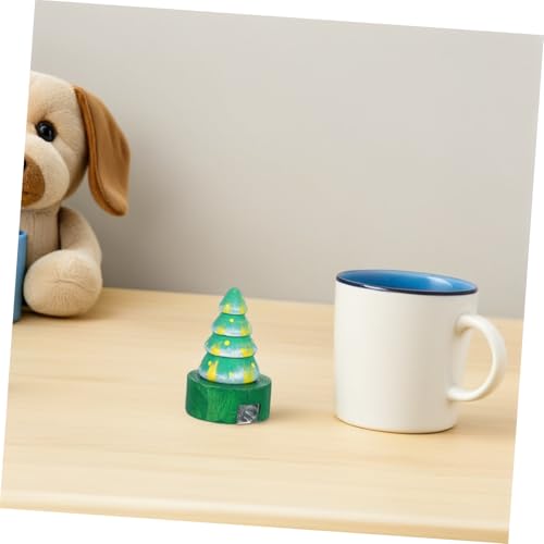 WEKAMOS Weihnachtlicher Holz-anspitzer Weihnachtsbaum Design Handlicher Bleistiftspitzer für Manuell Schüler Schreibwaren Festliche Schul Büroaccessoires Praktisch und Kinderfreundlich von WEKAMOS