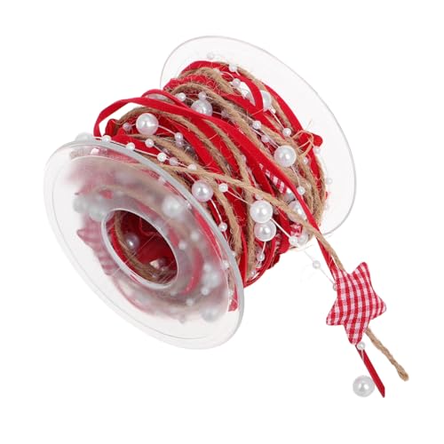 WEKAMOS Weihnachtliches Dekoratives Geschenkband Fünfzackiger Stern Langlebiges DIY Band für Geschenkverpackung Haarbänder und Festliche Dekorationen WEKAMOS Weihnachtliches Dekoratives Geschenkband Fünfzackiger Stern Langlebiges DIY Band für Geschenkverpackung Haarbänder und Festliche Dekorationen von WEKAMOS