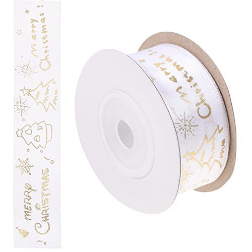 WEKAMOS Weihnachtliches Geschenkband Strapazierfähiges Weihnachtsdekorationsband mit Glatter Oberfläche für Geschenkverpackung Schleifenbinden und DIY Bastelprojekte WEKAMOS Weihnachtliches Geschenkband Strapazierfähiges Weihnachtsdekorationsband mit Glatter Oberfläche für Geschenkverpackung Schleifenbinden und DIY Bastelprojekte von WEKAMOS