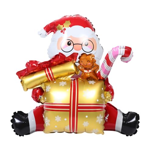 WEKAMOS Weihnachtsmann Folienballon Gold Inflatable Partydeko Xmas Luftballon für Fenster Tür Wand Weihnachtsfeier Wohnzimmer Dekoration WEKAMOS Weihnachtsmann Folienballon Gold Inflatable Partydeko Xmas Luftballon für Fenster Tür Wand Weihnachtsfeier Wohnzimmer Dekoration von WEKAMOS
