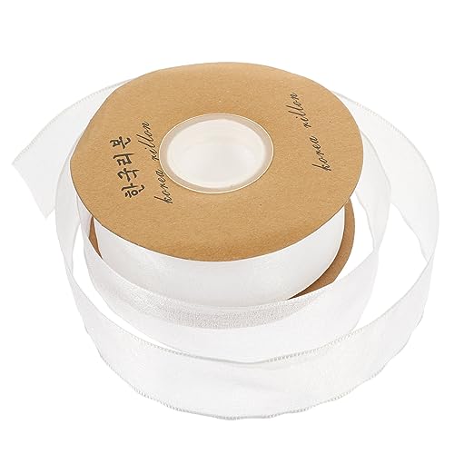 WEKAMOS Weiße Gauze Geschenkband Hochwertiges Bastelband für DIY Schleifen Haaraccessoires Blumensträuße und Weihnachtsdekoration Langlebig Farbecht Weiches Material Vielseitig Einsetzbar WEKAMOS Weiße Gauze Geschenkband Hochwertiges Bastelband für DIY Schleifen Haaraccessoires Blumensträuße und Weihnachtsdekoration Langlebig Farbecht Weiches Material Vielseitig Einsetzbar von WEKAMOS