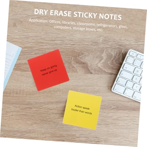 WEKAMOS Wiederbeschreibbare Haftnotizen Wasserfest Selbstklebend Farbige Memo Pads für Büro Schule Organisation und Klassifizierung WEKAMOS Wiederbeschreibbare Haftnotizen Wasserfest Selbstklebend Farbige Memo Pads für Büro Schule Organisation und Klassifizierung von WEKAMOS
