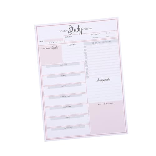 WEKAMOS Wochenplaner Notizblock Leichtes Tragbares Studium Planer Notizbuch Wöchentliches Planungsblock Einfach zu Tragen für Schüler Büro und Zuhause Praktische Abreißbare WEKAMOS Wochenplaner Notizblock Leichtes Tragbares Studium Planer Notizbuch Wöchentliches Planungsblock Einfach zu Tragen für Schüler Büro und Zuhause Praktische Abreißbare von WEKAMOS