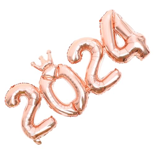 WEKAMOS Zahlenballons aus Aluminiumfolie Robuste Reißfeste Partydeko für Silvester Hochzeit Geburtstag Abschlussfeier Shower Festliche Jahreszahl-dekoration von WEKAMOS