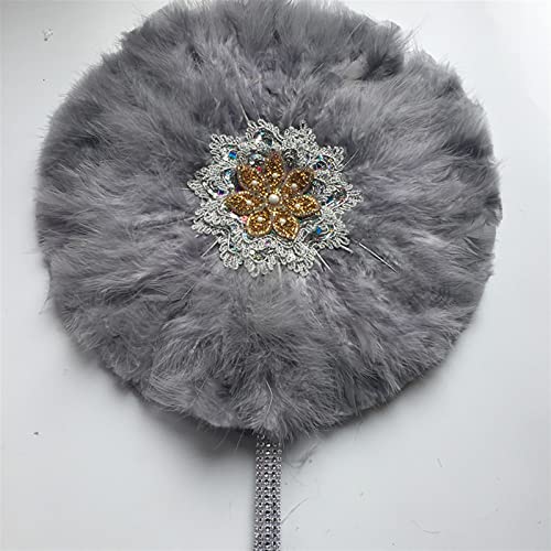 Faltender Handfächer – 1 Stück doppelseitiger Mariage-Fächer, weißer Truthahnfeder-Fächer und Goldgriff, nigerianischer Tanz-Brautfächer for Hochzeit, dekorativer Fächer (Farbe: Doppelseite2, Größe: 4 Faltender Handfächer – 1 Stück doppelseitiger Mariage-Fächer, weißer Truthahnfeder-Fächer und Goldgriff, nigerianischer Tanz-Brautfächer for Hochzeit, dekorativer Fächer (Farbe: Doppelseite2, Größe: 4 von WEKIVA
