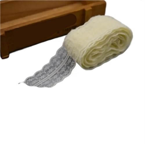 Vintage-Spitzenbordüre, 10 Yards 4,5 cm Spitzenband DIY Bekleidung Nähen Stoff Spitzenbesatz Geschenkartikel Verpackung Spitzenband(20) von WEKONUMEX
