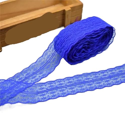 Vintage-Spitzenbordüre, 10 Yards 4,5 cm Spitzenband DIY Bekleidung Nähen Stoff Spitzenbesatz Geschenkartikel Verpackung Spitzenband(Black) von WEKONUMEX